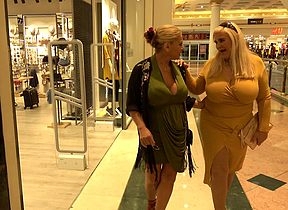 Three obese breasted adult gentlefolk shopping of toys
